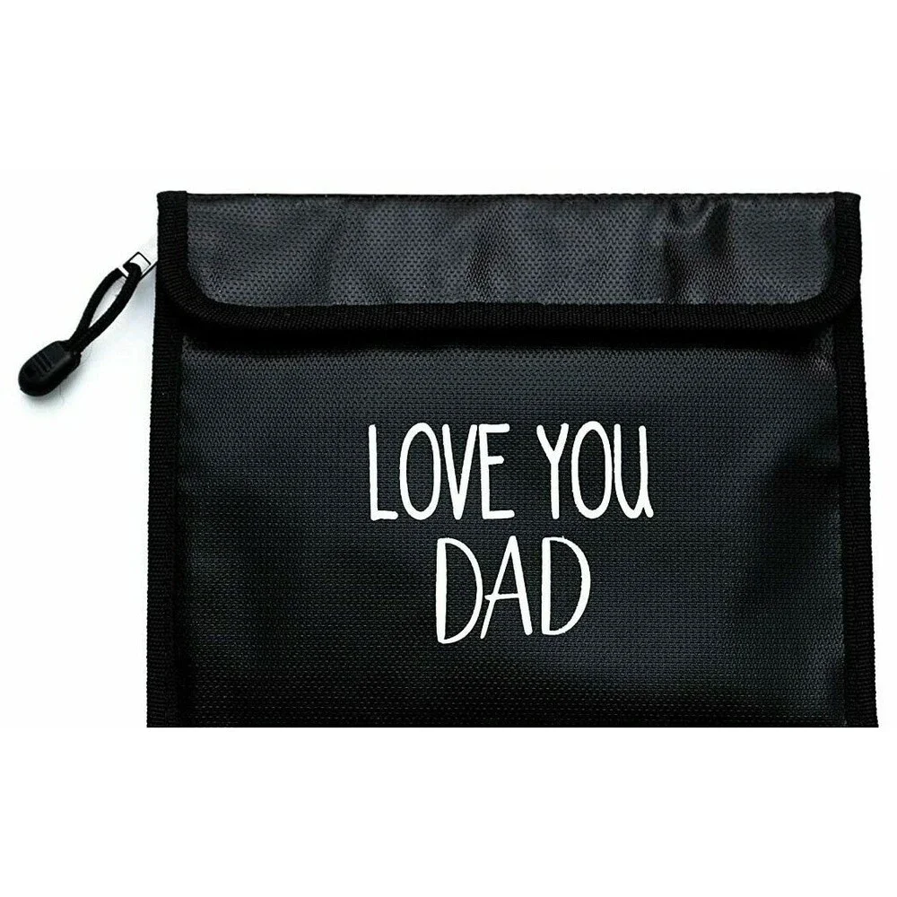 Dad Gifts from Son, Daughter- Fireproof and Water Resistant Document Bag, 9x7